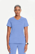Cherokee Infinity Mock Wrap Top