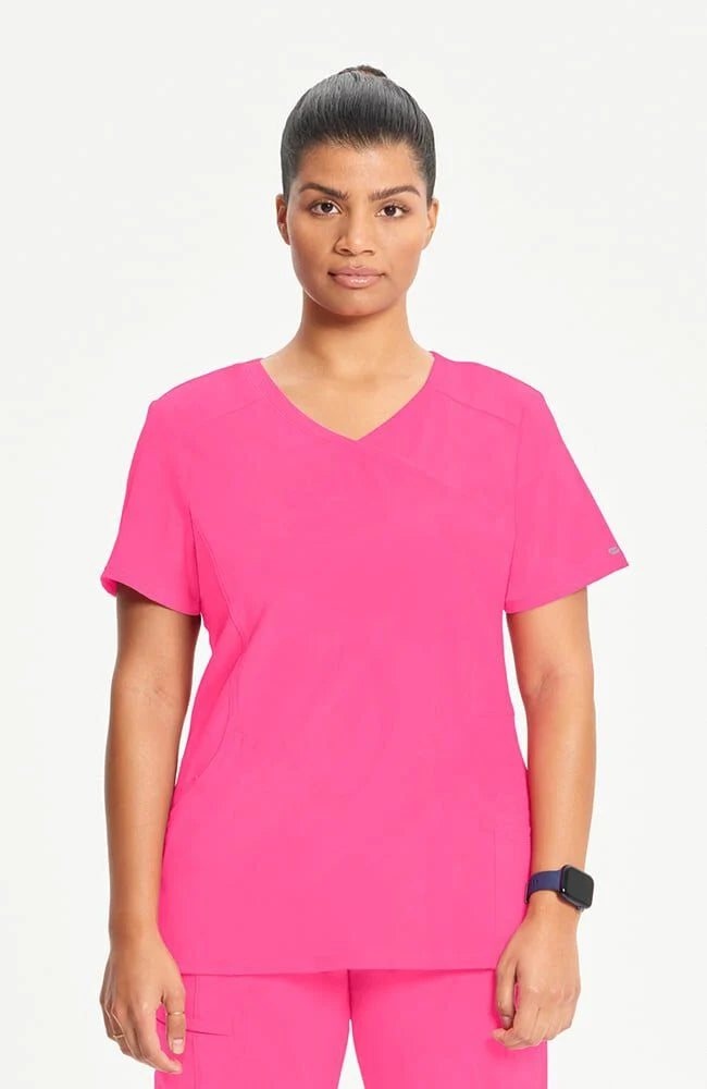 Cherokee Infinity Mock Wrap Top