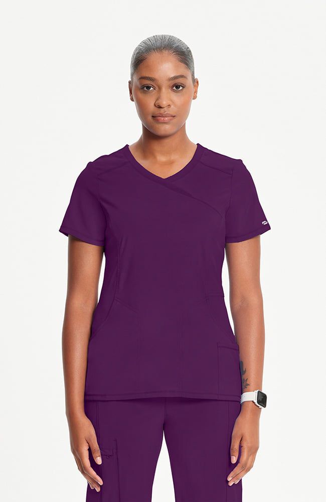 Cherokee Infinity Mock Wrap Top