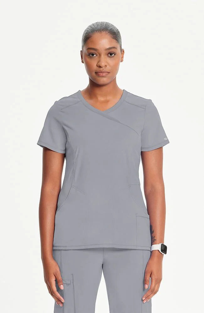 Cherokee Infinity Mock Wrap Top