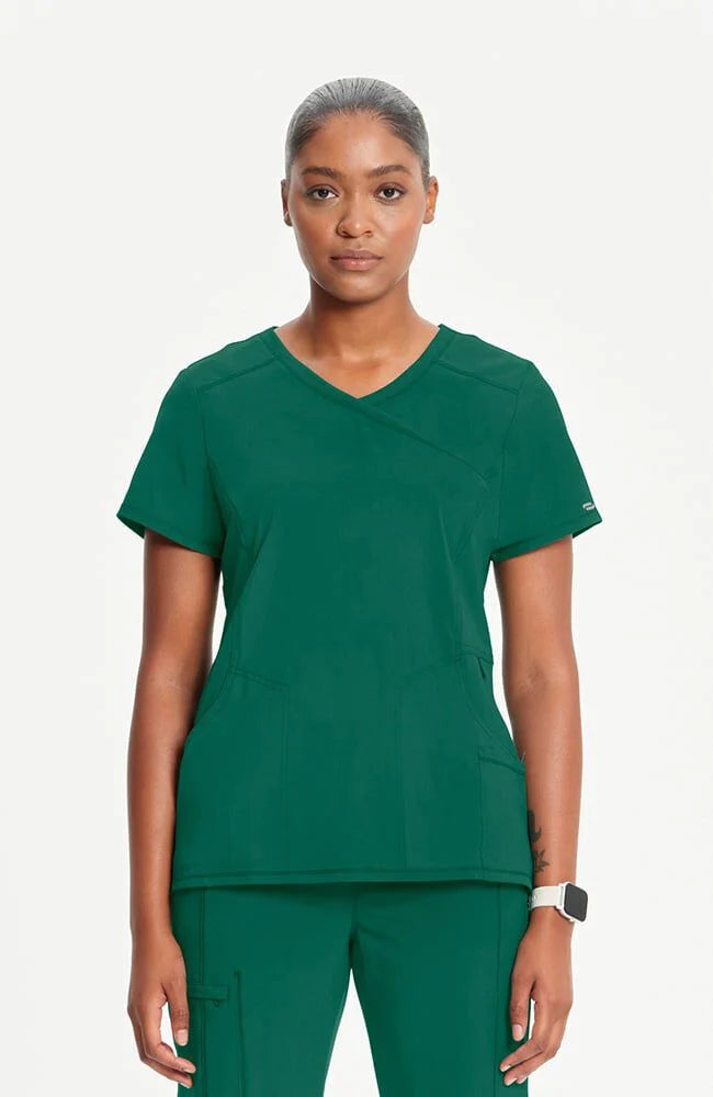 Cherokee Infinity Mock Wrap Top