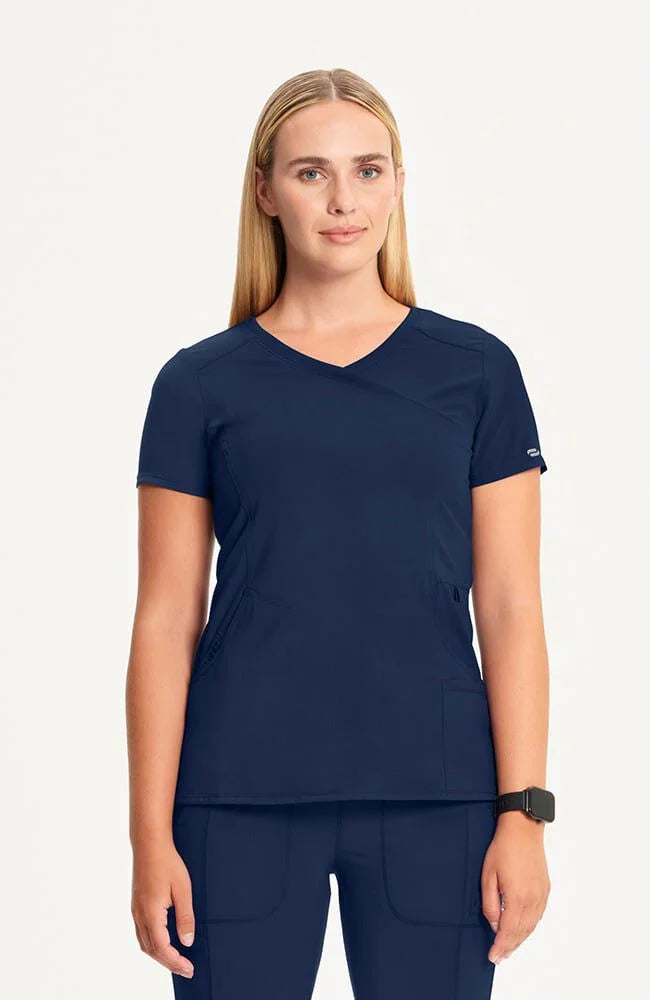 Cherokee Infinity Mock Wrap Top