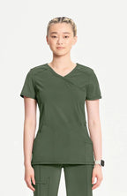 Cherokee Infinity Mock Wrap Top