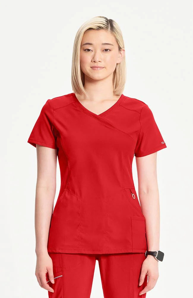 Cherokee Infinity Mock Wrap Top