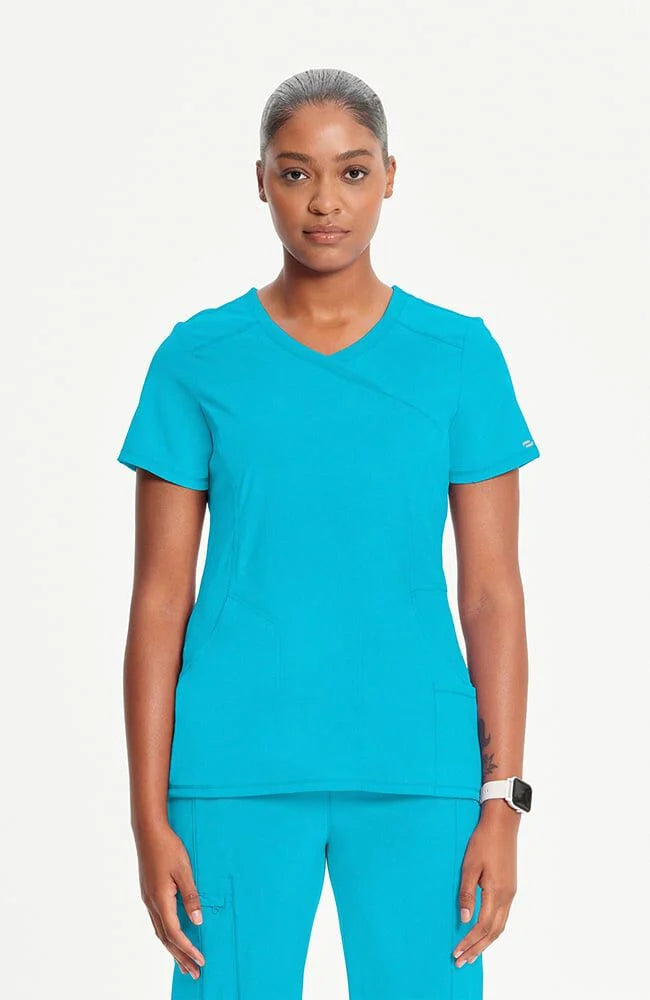 Cherokee Infinity Mock Wrap Top
