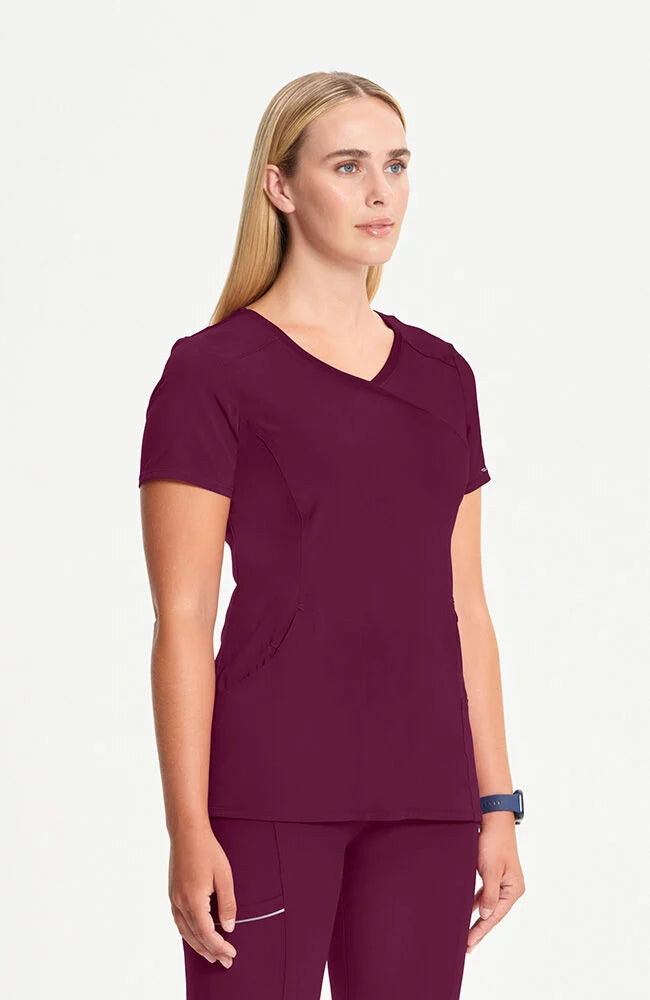 Cherokee Infinity Mock Wrap Top