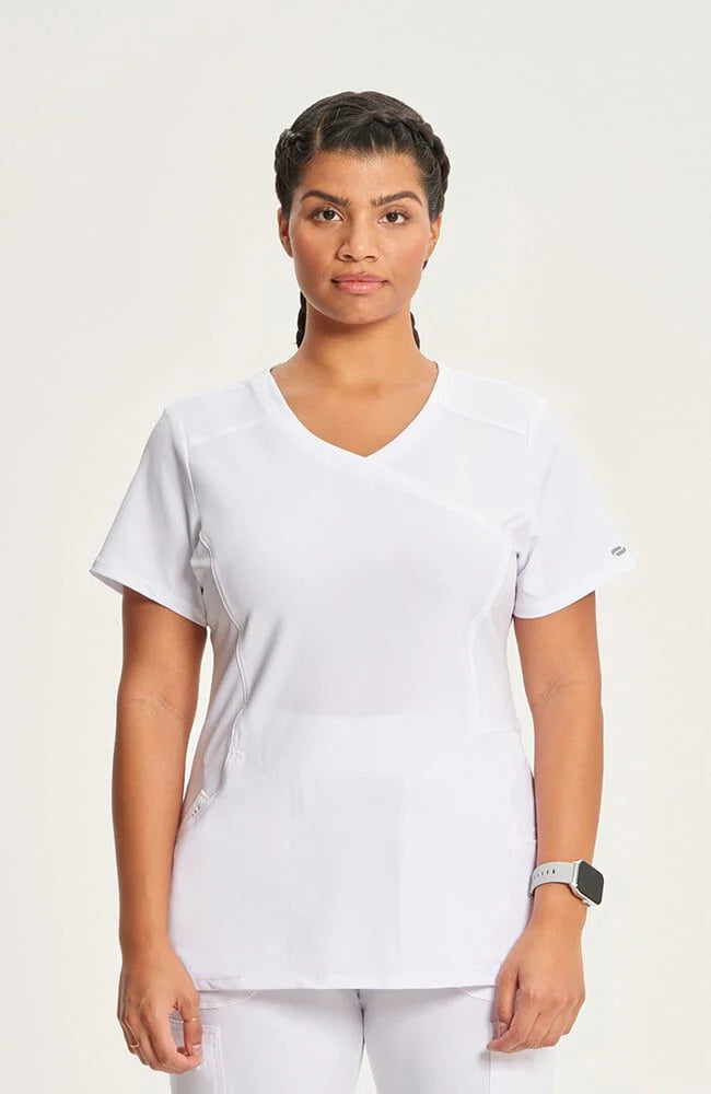 Cherokee Infinity Mock Wrap Top