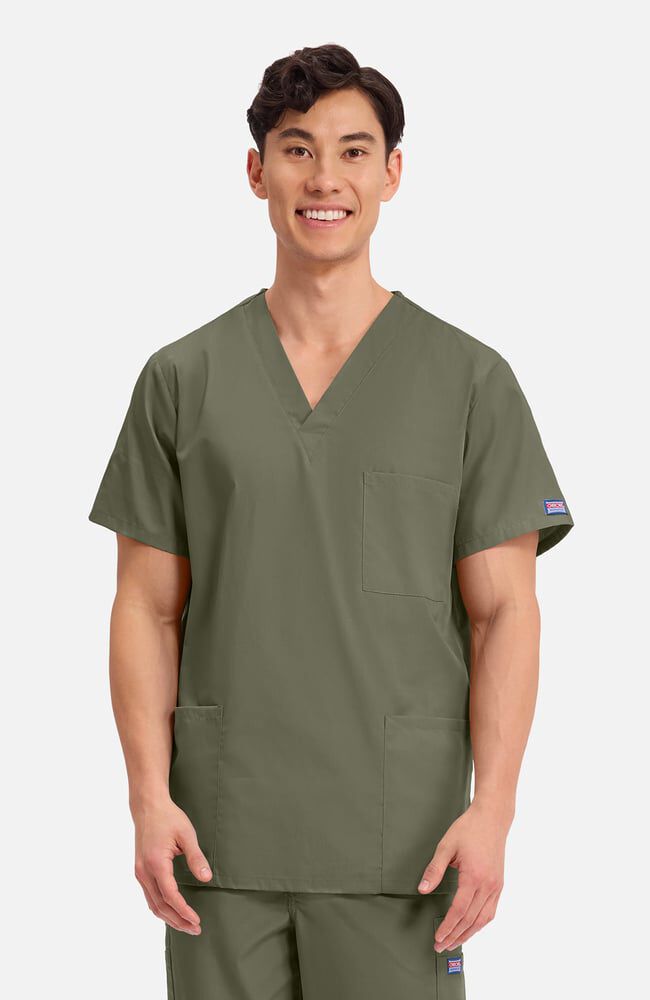 Cherokee Originals Unisex 3 Pocket Top