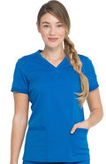 Balance V-Neck Rib Knit Panel Top