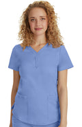 Healing Hands Y-Neck Top