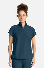 Quest Quarter Zip Scrub Top