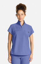 Quest Quarter Zip Scrub Top