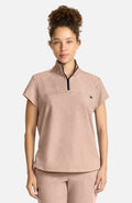 Quest Quarter Zip Scrub Top