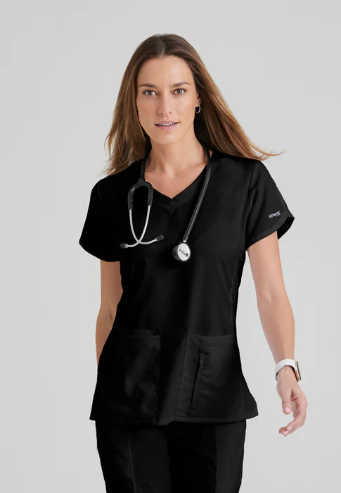 Grey's Anatomy Original 4 Pocket V-Neck Top