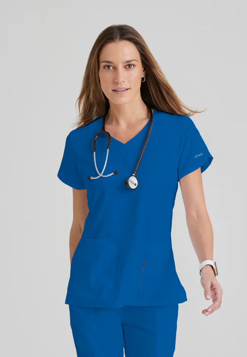 Grey's Anatomy Original 4 Pocket V-Neck Top