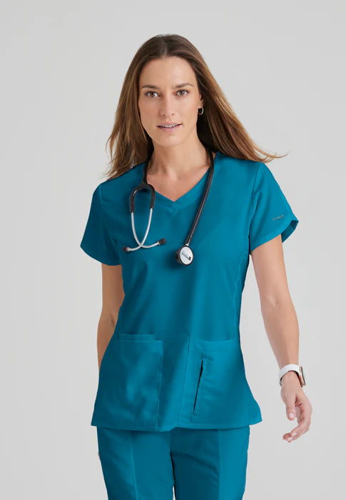 Grey's Anatomy Original 4 Pocket V-Neck Top