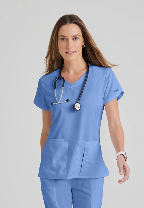 Grey's Anatomy Original 4 Pocket V-Neck Top