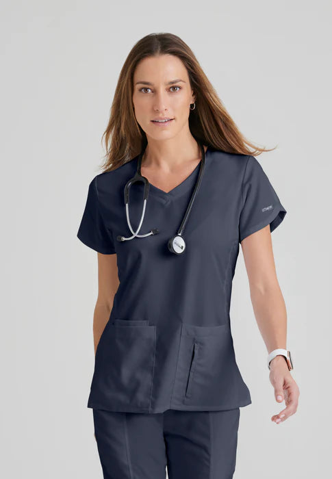 Grey's Anatomy Original 4 Pocket V-Neck Top