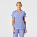 W123 Stylized V-Neck Top