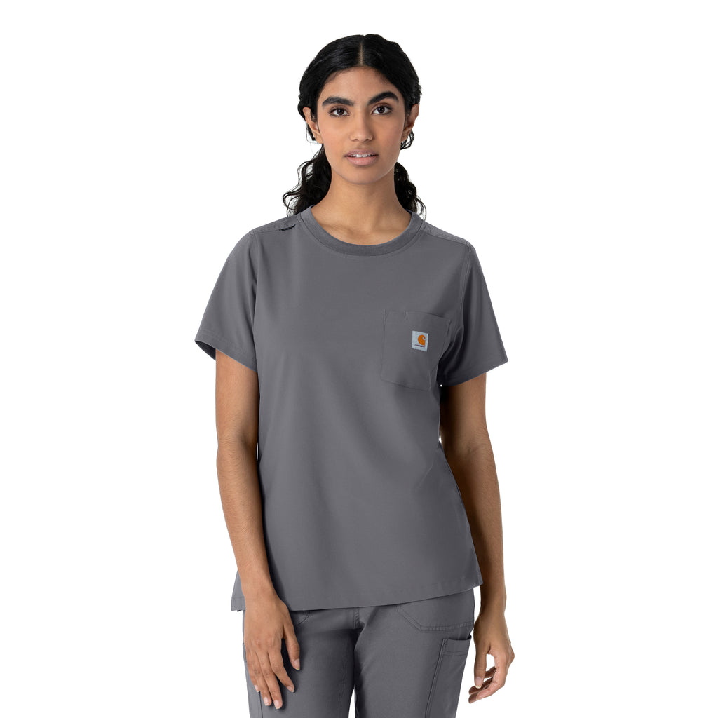 Carhartt Force Crew-Neck Scrub Top