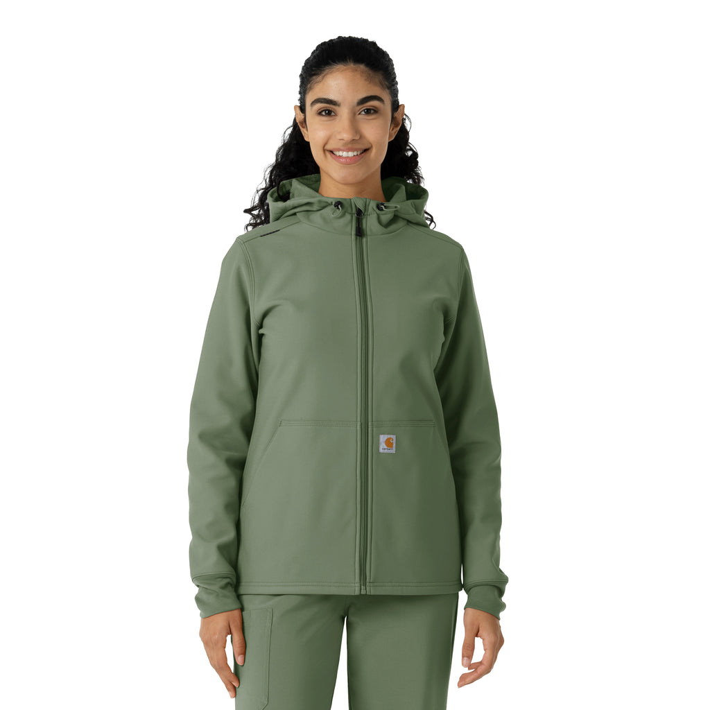 Carhartt Women's Bonded Fleece Scrub Hoodie