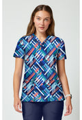 Achieve Bright Geo Print Top