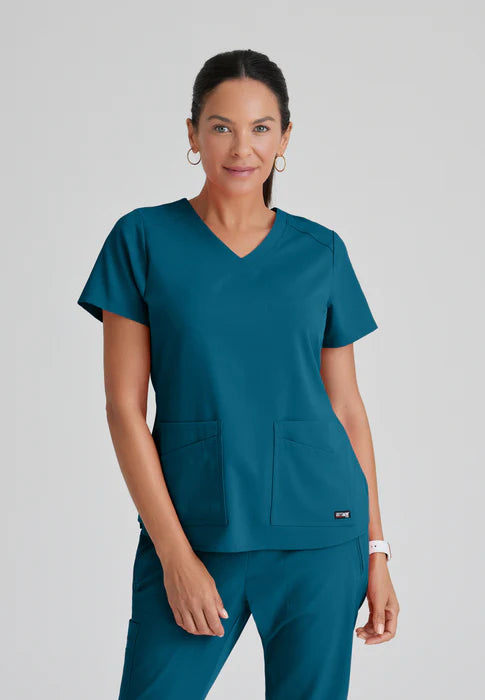 Grey's Anatomy Spandex Stretch 4 Pocket Top