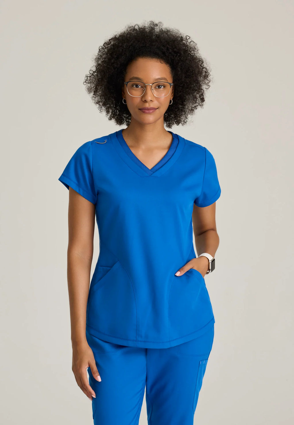 Grey's Anatomy Original 3 Pocket V-Neck Top