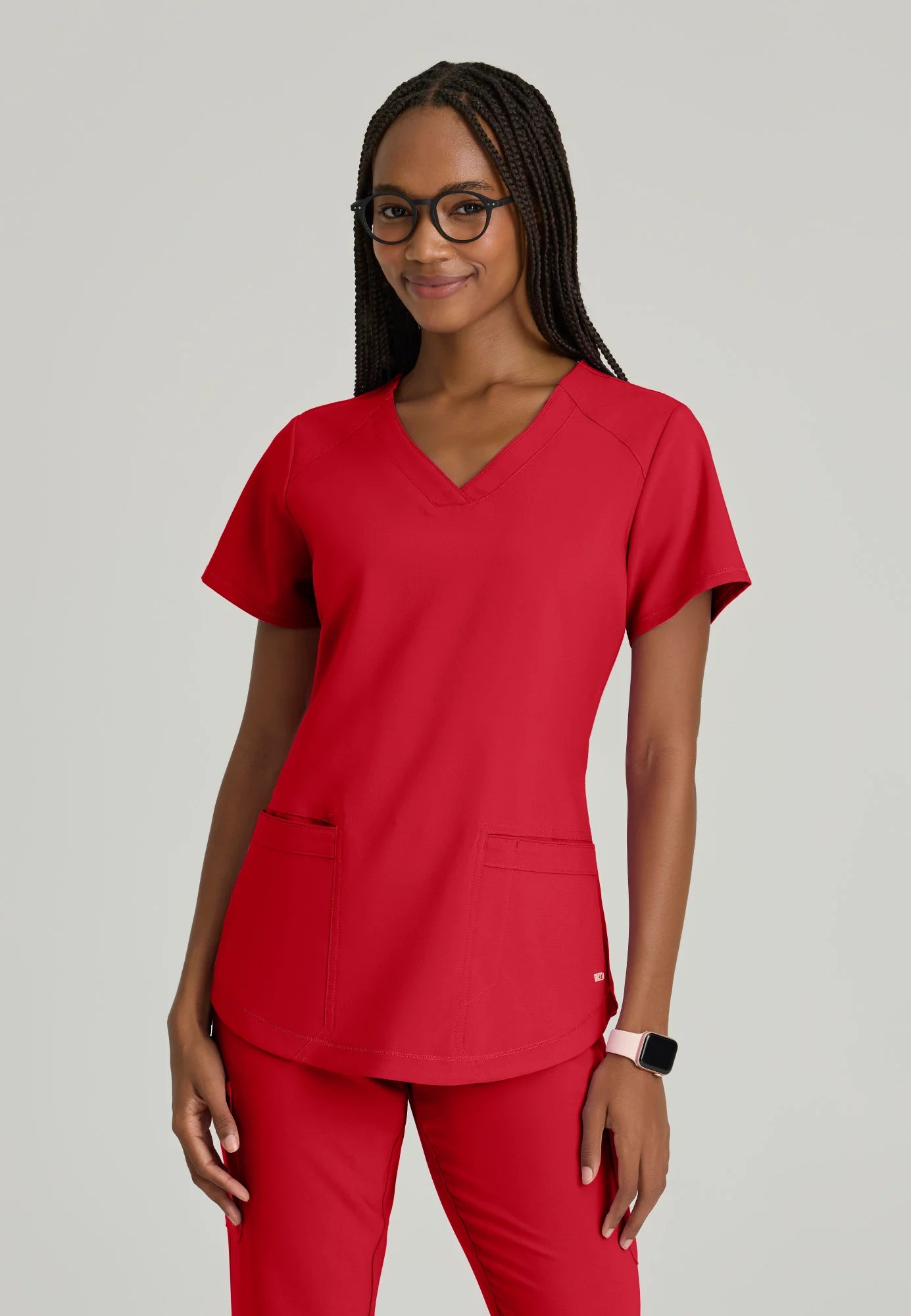 Grey's Anatomy Evolve Stretch 2 Pocket Top