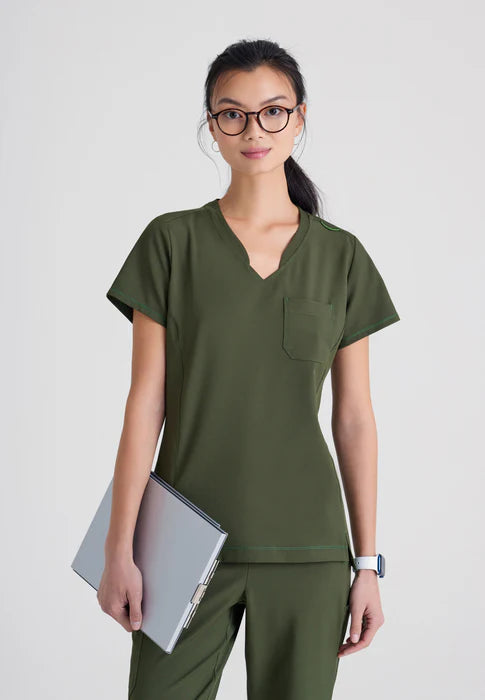 Grey's Anatomy Evolve V-Neck Tuck-In Top