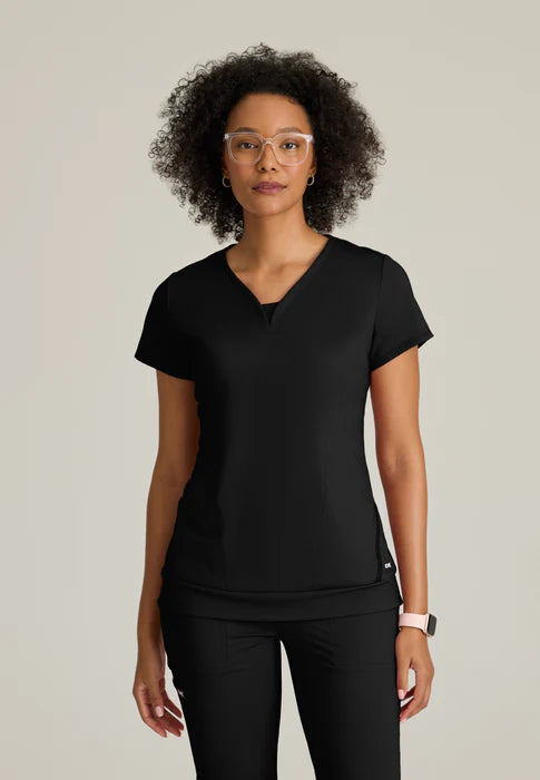 Motivate Curved V-Neck Top