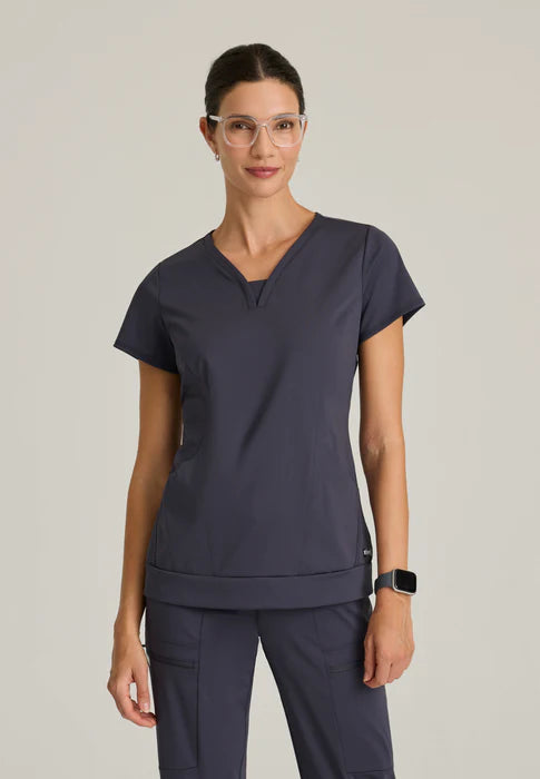 Motivate Curved V-Neck Top