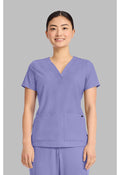 Quest Y-Neck Top Persian Violet