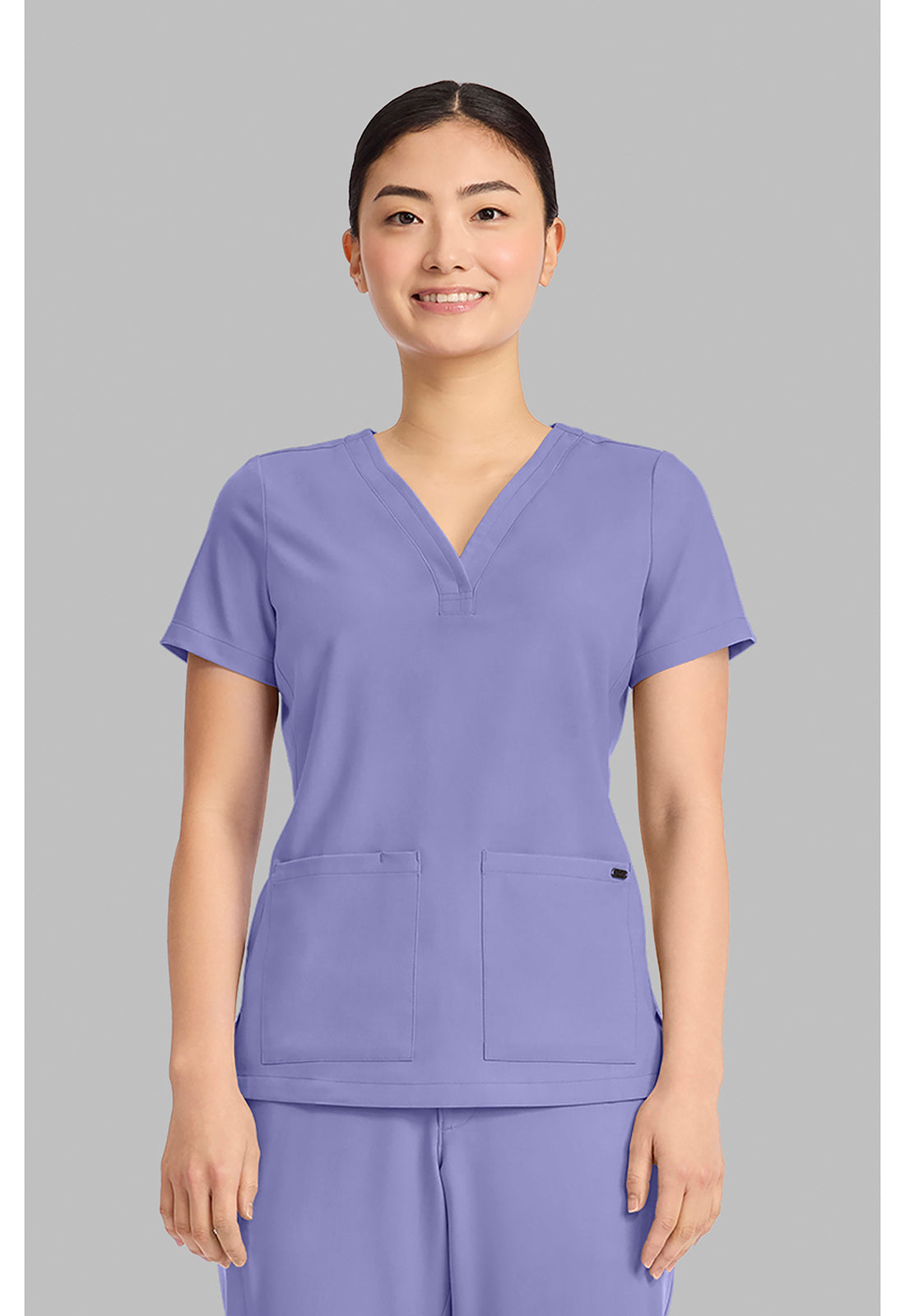 Quest Y-Neck Top Persian Violet