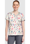 Med Couture Lady Luck Print Top