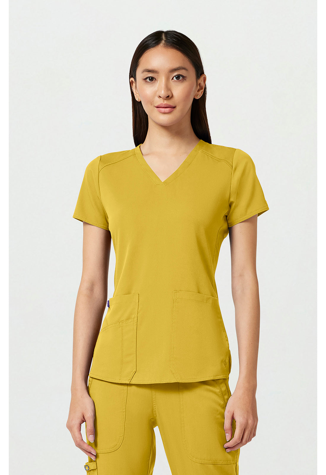 Touch V-Neck Shirttail Top