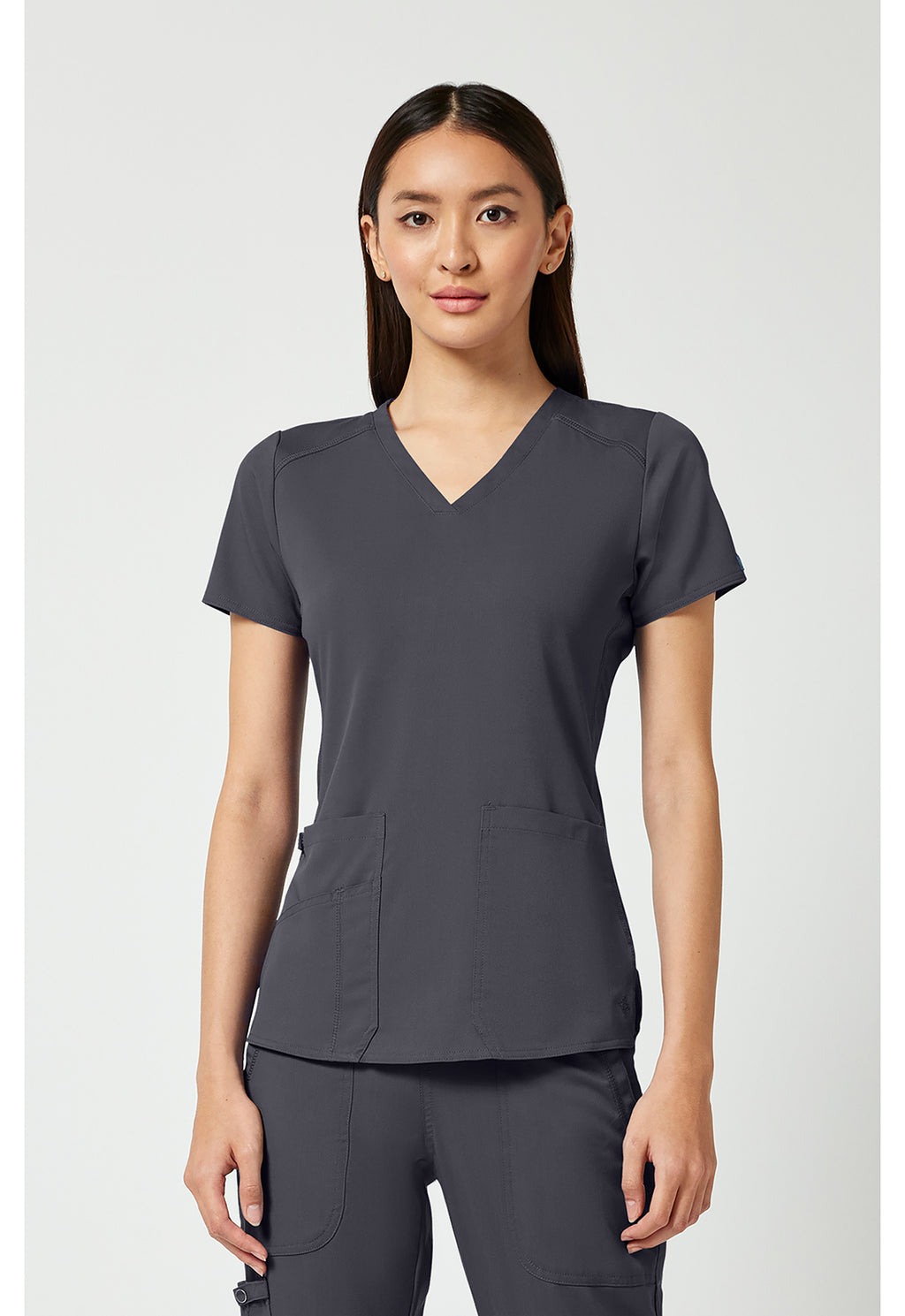 Touch V-Neck Shirttail Top