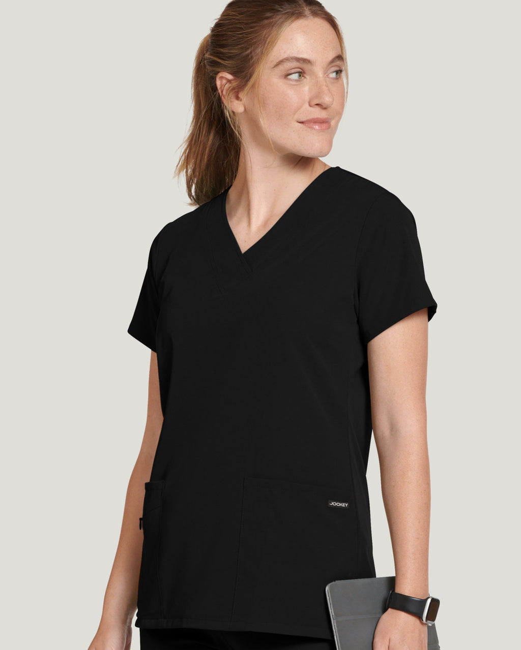 Jockey V-Neck Crossover Top