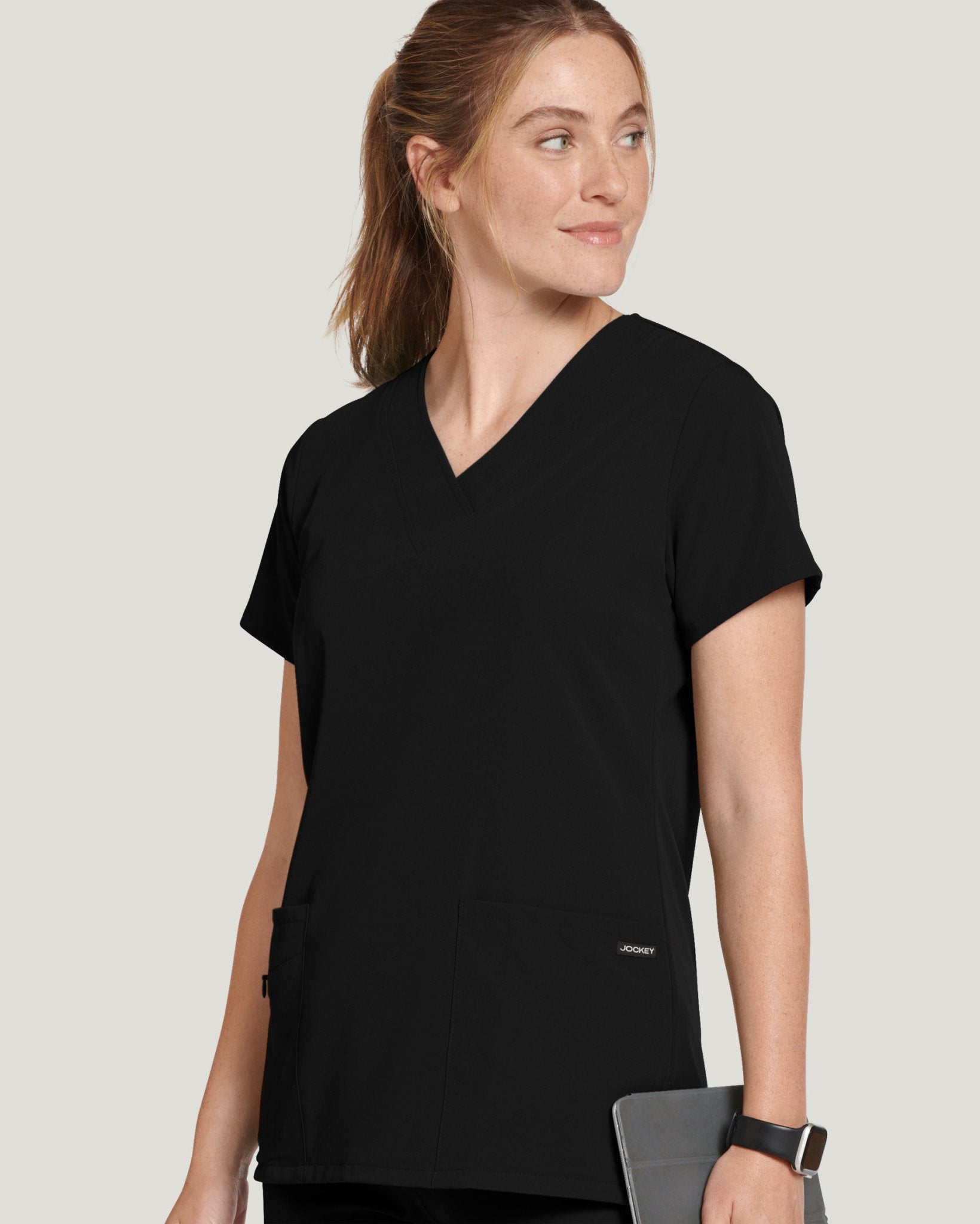 Jockey V-Neck Crossover Top
