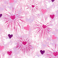 Amp Tie Dye Hearts Print Top