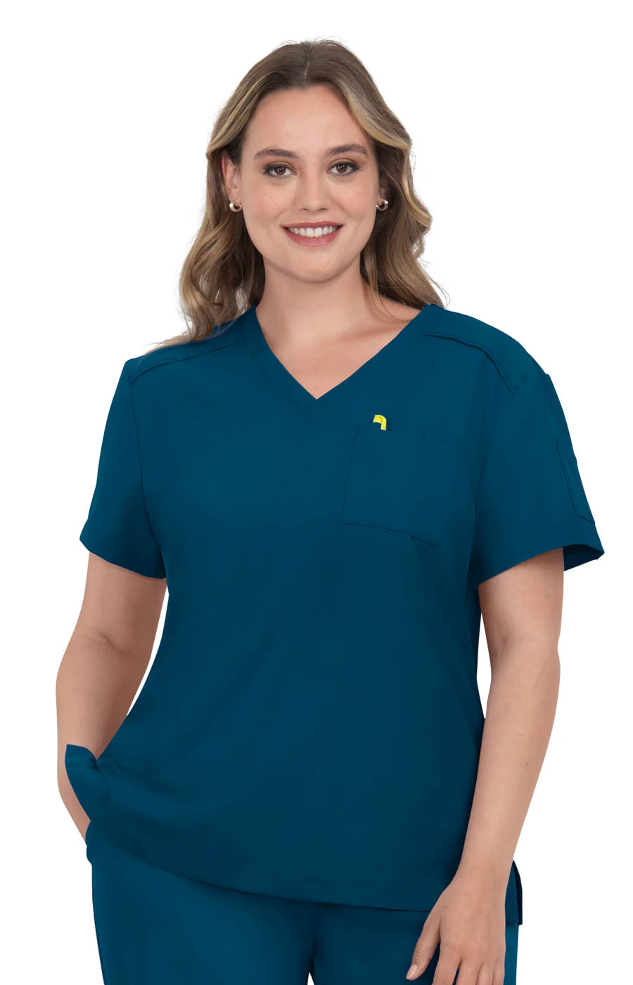 Koi Cureology 3 Pocket Tuck-In Top