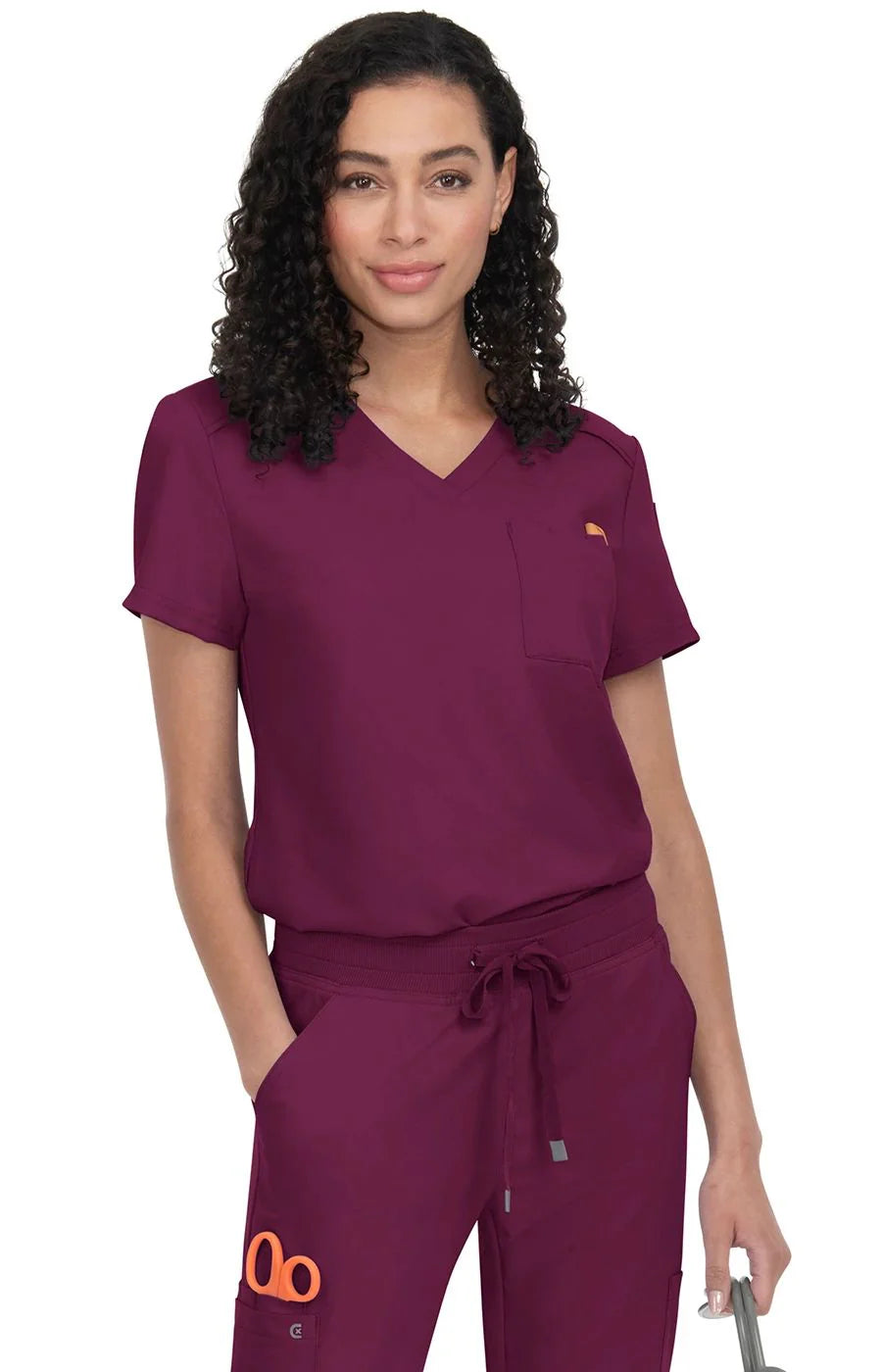 Koi Cureology 3 Pocket Tuck-In Top