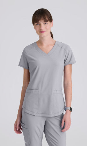Grey's Anatomy Evolve Stretch 2 Pocket Top